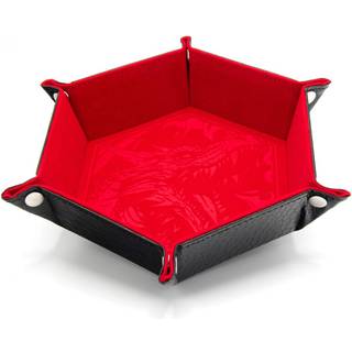 CritStones Folding Dice Tray Dragon Skin Edition Red
