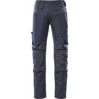 MASCOT UNIQUE Mannheim arbejdsbukser med knælommer, mørk marine - 82C54