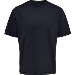ONLY & SONS t-shirt i navy til herre | Relaxed fit |