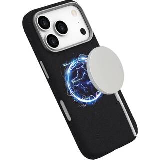 iPhone 17 Pro eSTUFF INFINITE VENICE Kunstlæderbetrukket Plast Mobil Cover - MagSafe Kompatibel - Sort