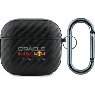 AirPods 4 Oracle Red Bull Carbon Logo Etui - Sort