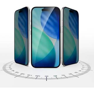 4Smarts iPhone Air Second Glass Beskyttelsesglas m. Monteringsramme - Privacy Funktion - Gennemsigtig