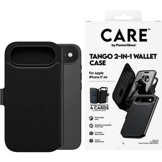 iPhone Air CARE by PanzerGlass Feature Tango 2-in-1 Mobil Cover m. Kortholder - Sort