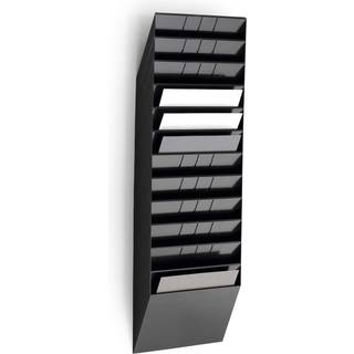 Durable Flexiboxx brochureholder A4 12-fag liggende sort