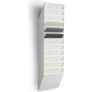 Durable Flexiboxx brochureholder A4 12-fag liggende hvid