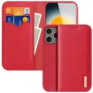 iPhone 17 Pro Max Dux Ducis Hivo Læderpung - Rød