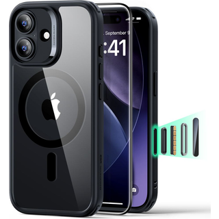 iPhone 17 ESR HaloLock MagSafe Classic Hybridsæt - Gennemsigtig sort