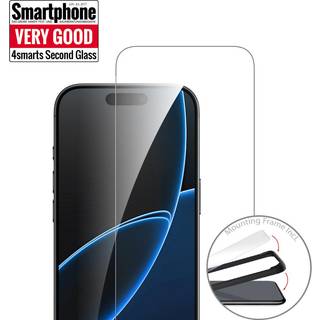 4Smarts iPhone Air Second Glass Hærdet Glas m. Monteringsramme - Case Friendly - Gennemsigtig