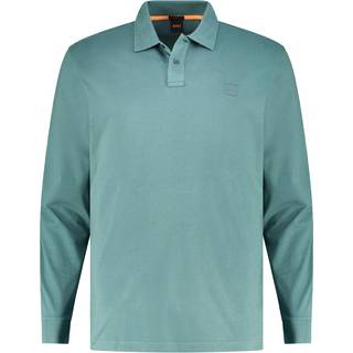 BOSS Long Sleeve Passerby Polo T Shirt Green