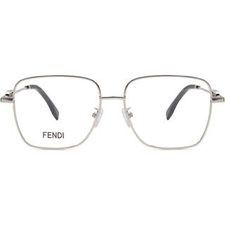 Fendi FE 50102F Asian Fit 016 54 Briller Mænd Silver - Shiny Palladium - 54mm