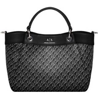 Armani Exchange Wave Monogram M Håndtaske sort