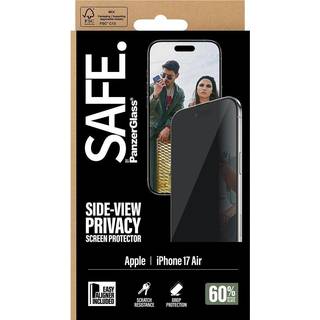 SAFE by PanzerGlass - iPhone Air - Ultra-Wide Fit Skærmbeskyttelse - Privacy Funktion - Gennemsigtig