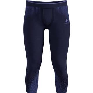 Odlo Base Layer Bottom 3/4 Performance Warm Blackcomb Syntetisk undertøj Herrer størrelse XL farve blå