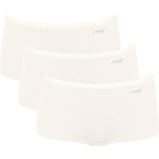Sloggi 3-pak GO Crush Hipster Shorts - Ivory-2 - X-Small * Kampagne *