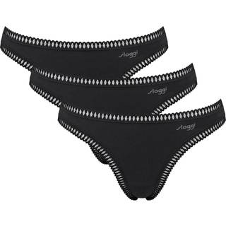 Sloggi 3-pak GO Crush String - Black - X-Small * Kampagne *