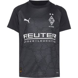 PUMA Borussia MÃ¶nchengladbach 25/26 Third Jersey Youth, Clothing, Black/Warm White, 11-12Y