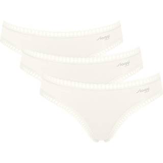 Sloggi 3-pak GO Crush Mini Briefs - Ivory-2 - Small * Kampagne *