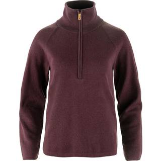 Fjällräven Women's Övik Lite Half Zip Uldsweater Damer størrelse L farve brun