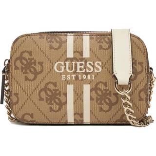 Guess Noelle 4G Logo Crossover taske lysebrunt