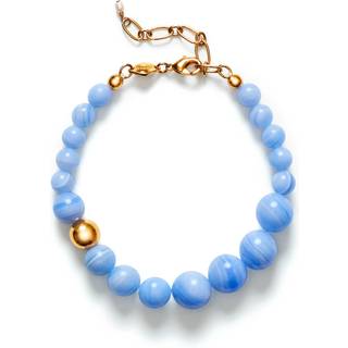ANNI LU Float Lace Agate Armbånd 18 kt. Forgyldt Messing 252-10-20 - Dame - Brass