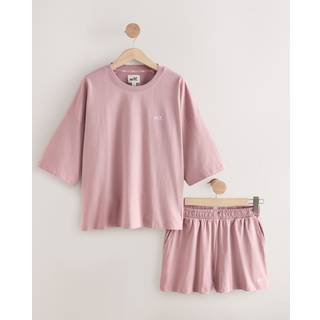 self. Pink Shorts And T-Shirt Pyjamas Set