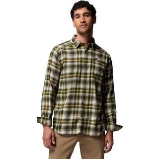Columbia Cornell Woods Flannel Long Sleeve Shirt Skjorte Herrer størrelse L farve olivengrøn