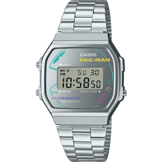 Casio Vintage Pac-Man A168WEPC-7AER - Herre - 36 mm - Digitalt - Quartz - Mineralglas