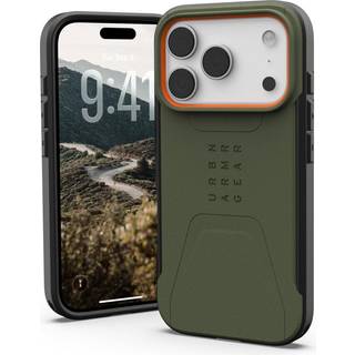 UAG iPhone 17 Pro Civilian Case - MagSafe Kompatibel - Grøn / Orange