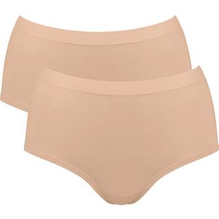 Sloggi 2-pak GO Sense High Waist Briefs - Beige - Medium