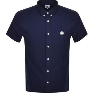 Pretty Green Oxford Short Sleeve Shirt Navy