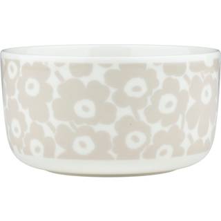 Pikkuinen Unikko Skål 5 dl, hvid/beige