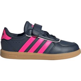 adidas adidas Navy/Pink Breaknet Sleek Elastic Lace Kids Trainers