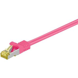 Cat 7 S/FTP LSZH Netværkskabel - Magenta - 7.5 m