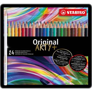 Stabilo Original 87, farveblyanter i metaletui 24stk