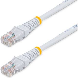 STARTECH 15m Cat5e White Molded RJ45 UTP Cat 5e Patch Cable - 15 m Patch Cord