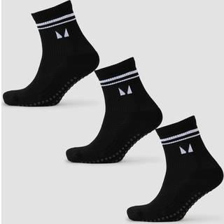 MP Pilates Socks (pakke med tre) − Sort - UK 9-11