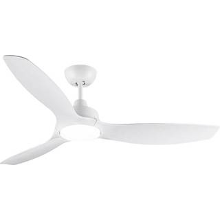 Philips LED-loftventilator Fix Blade Ø 132 cm, hvid, støjsvag Blade, dæmpbar, Hvid/opal, Stue/spisestue, Plast, Moderne