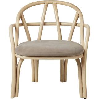 Gubi Bistra Lænestol Natural Lakeret Rattan/Fustagno Limonta 002