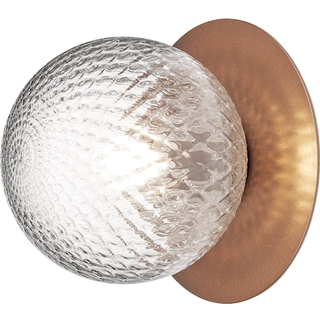 Nuura Liila 1 Væg-/loftslampe Udendørs 165 Mm Mørk Bronze / - Facadebelysning Glas Klar - 2046010
