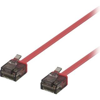 DELTACO Flat CAT/6A U/UTP LSZH 2m Red