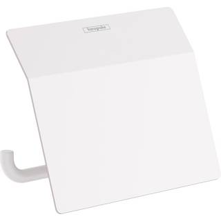 Hansgrohe AddStoris papirholder m/låg - mat hvid