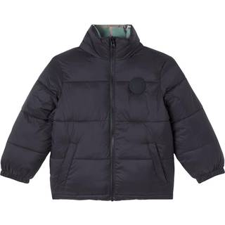 Stella McCartney Kids Checked reversible puffer jacket - green - Y 12