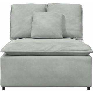 modulopbygget sofacentermodul med hynder 100 cm lysegrå