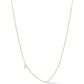 Studio Z Trace Pearl halskæde i forgyldt med perler