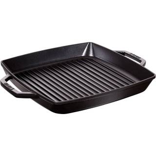 STAUB Staub Pure grillpande støbejern kvadratisk sort 33 cm