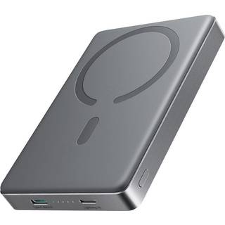 SiGN Ultratynd Magnetisk Powerbank 10000mAh, 20W - Grå