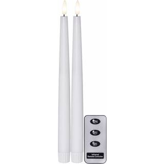 2-p Flamme Slim 28cm - Hvid