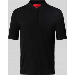 HUGO Herren Pullover schwarz unifarben