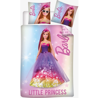 Junior sengetøj 100x140 cm - Barbie sengetøj - Little Princess - 100% bomulds sengesæt - Vendbart design