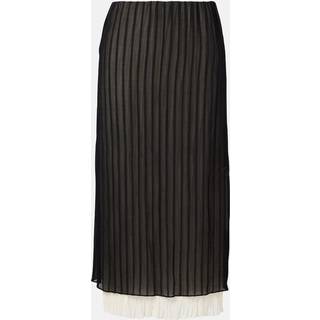 Vince Striped midi skirt - black - L